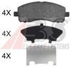 A.B.S. 37770 Brake Pad Set, disc brake